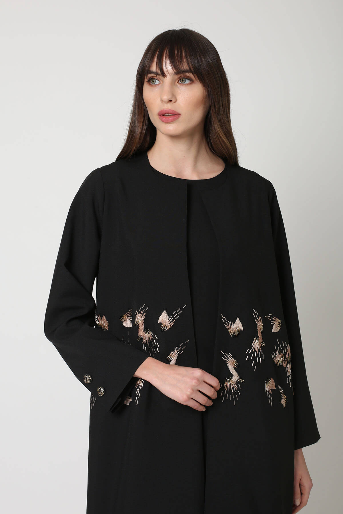 Geometric Embellished Abaya