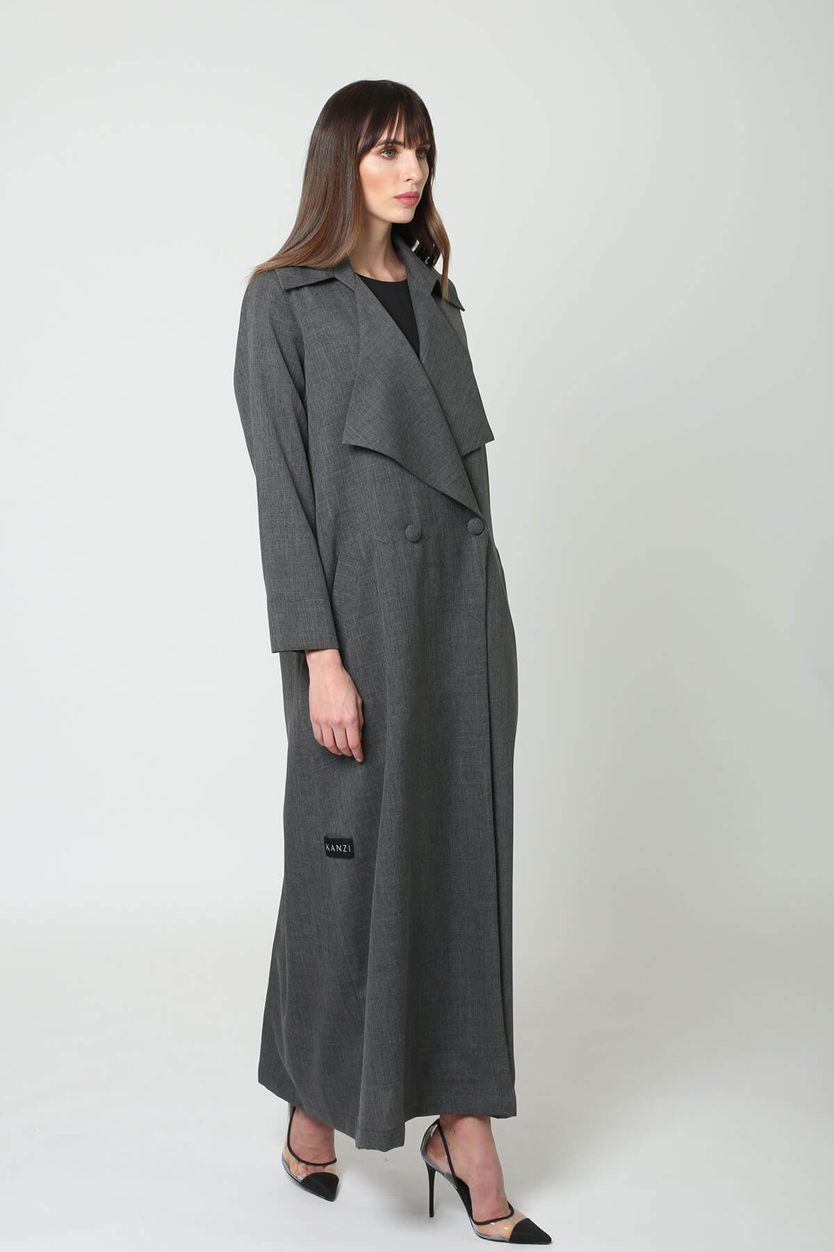Overlap Collared Abaya