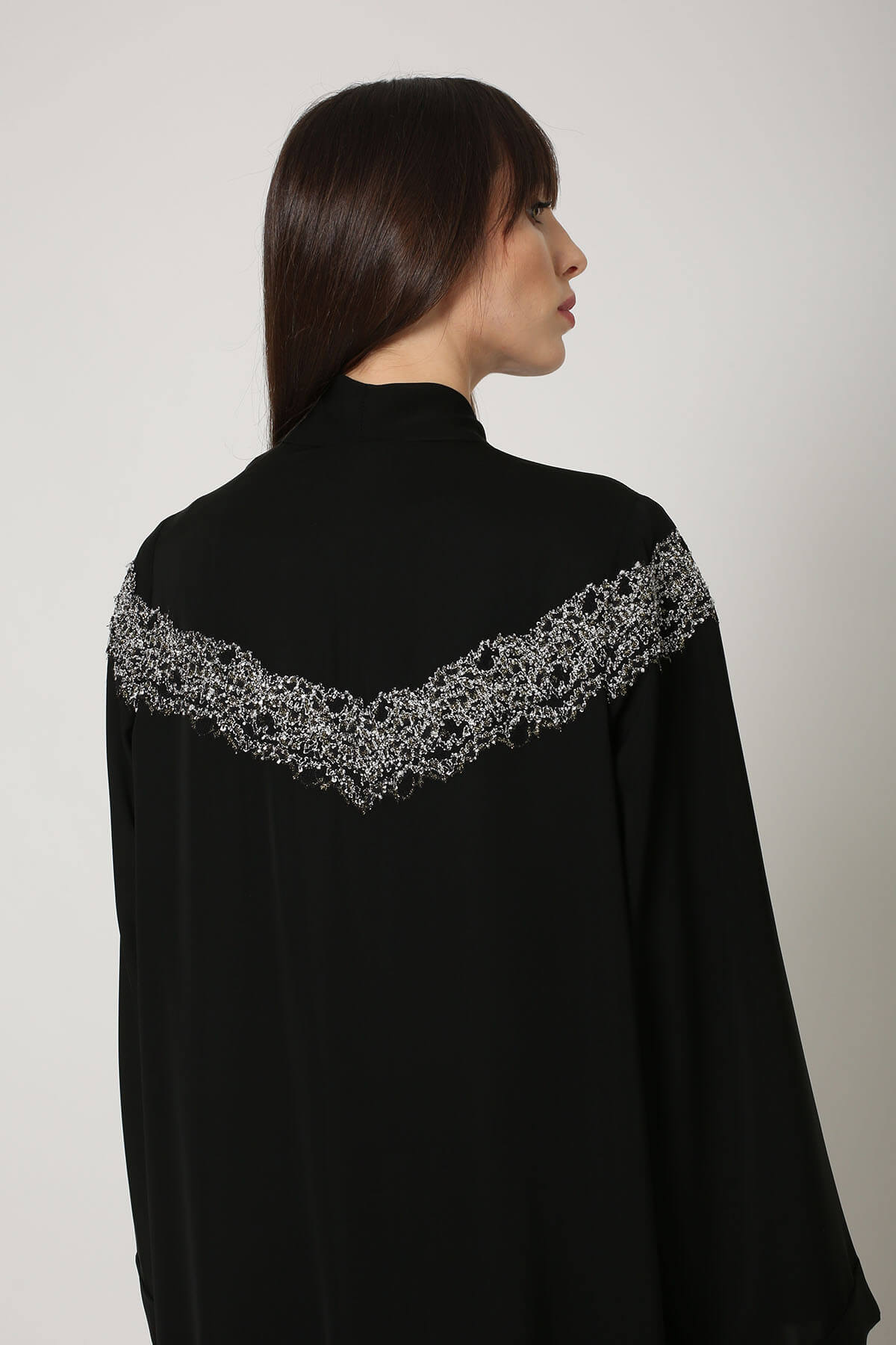 Embroidered Crepe Abaya