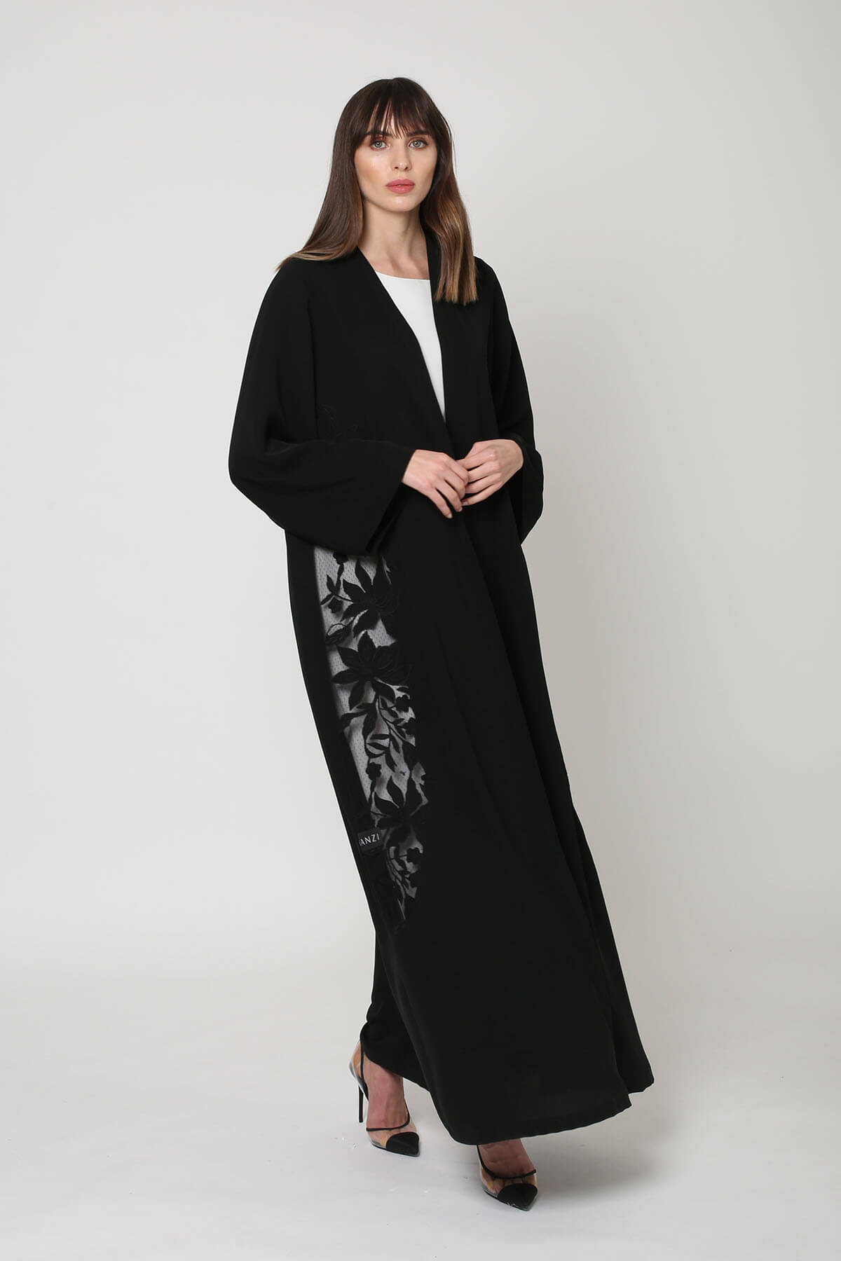 Side Embroidered Abaya