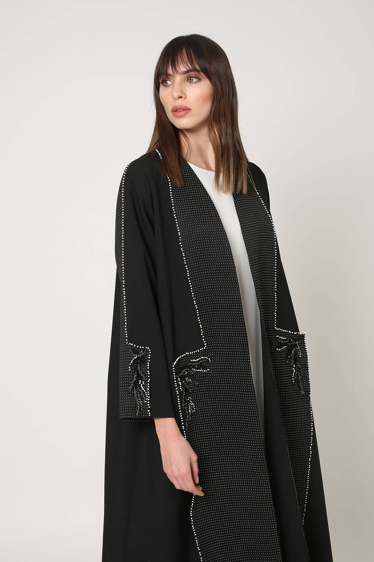 Embroidered Crepe Abaya