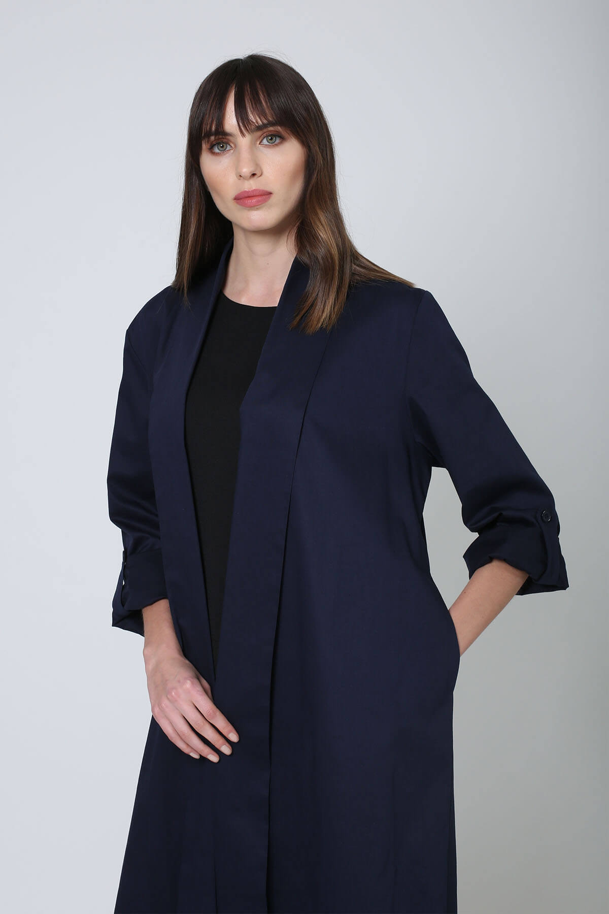 Silk Collar Abaya