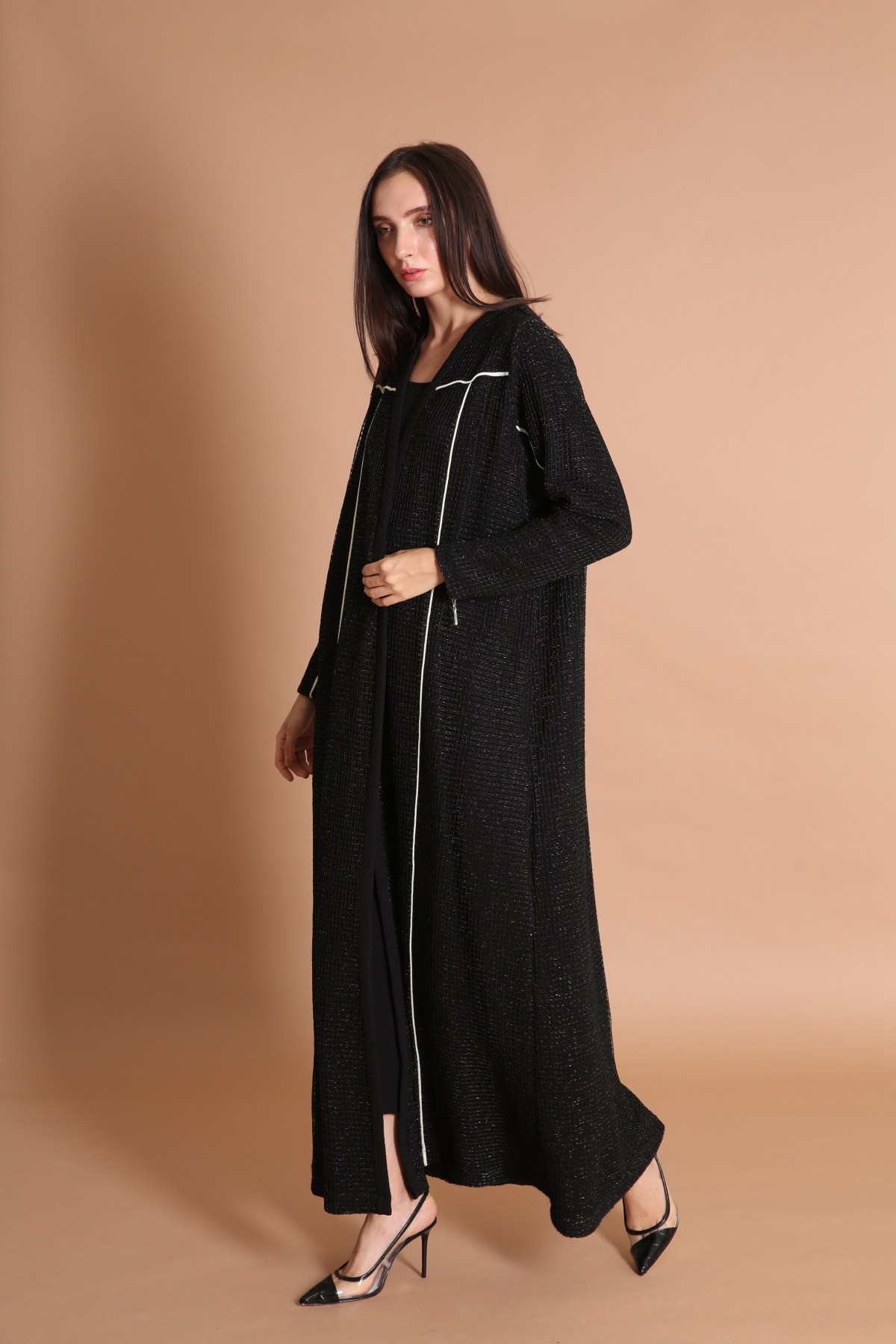 Lurex Net with Cord Abaya