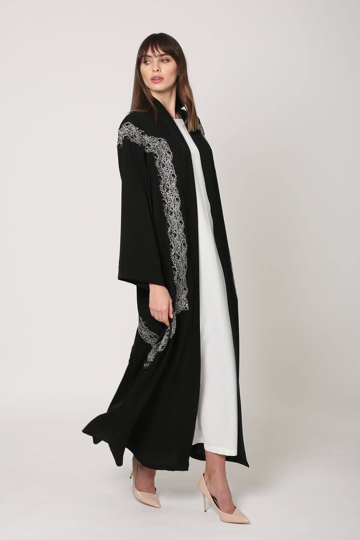 Embroidered Crepe Abaya
