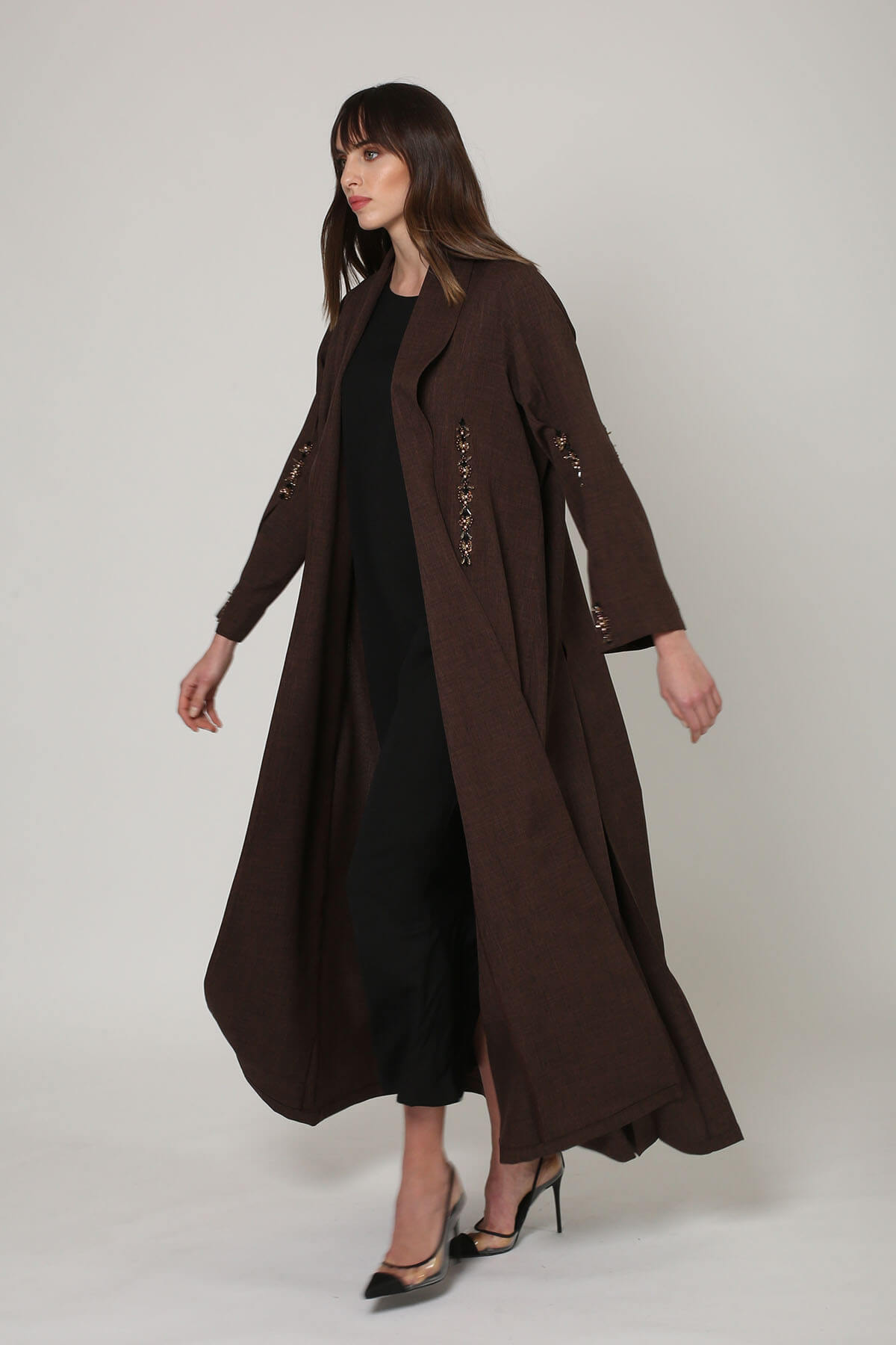 Embroidered Crepe Abaya