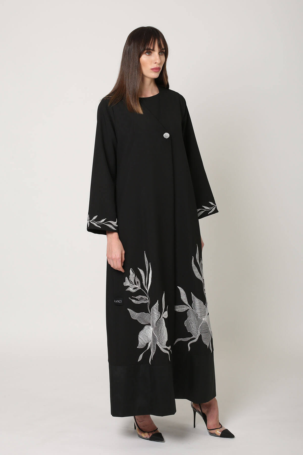 Flower Embroidered Abaya