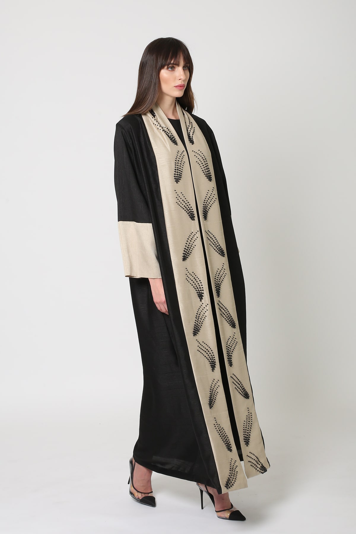 Geomatric Embalished Abaya