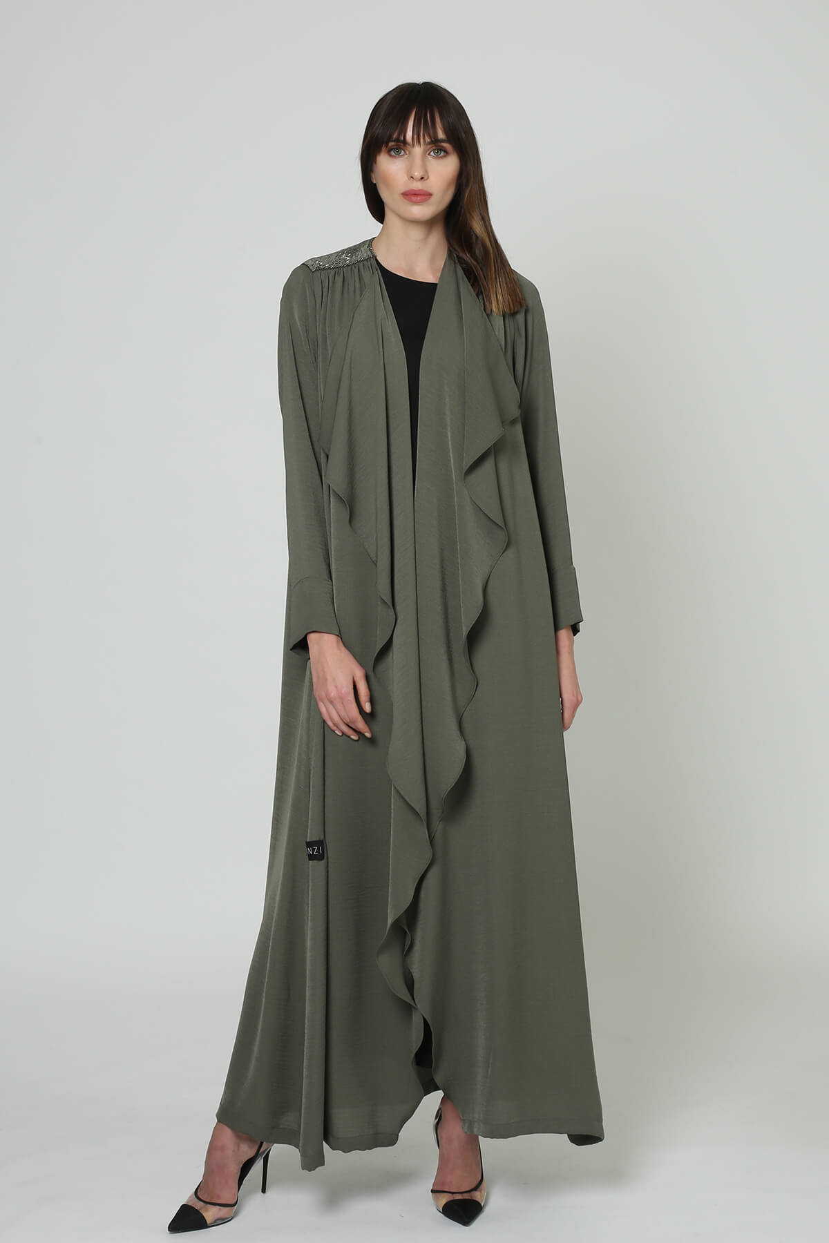 Flared Colar Abaya