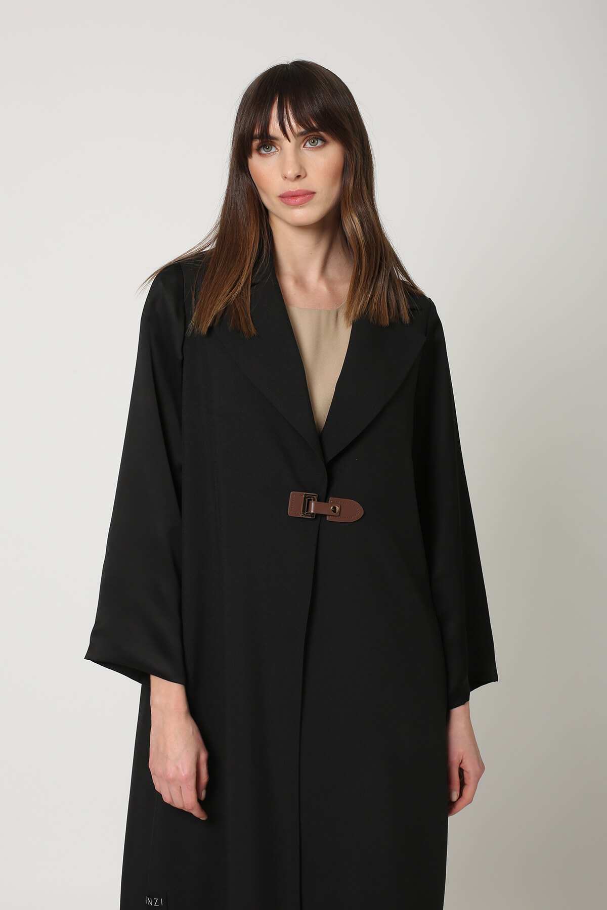 Casual Abaya With Buckle In The Front