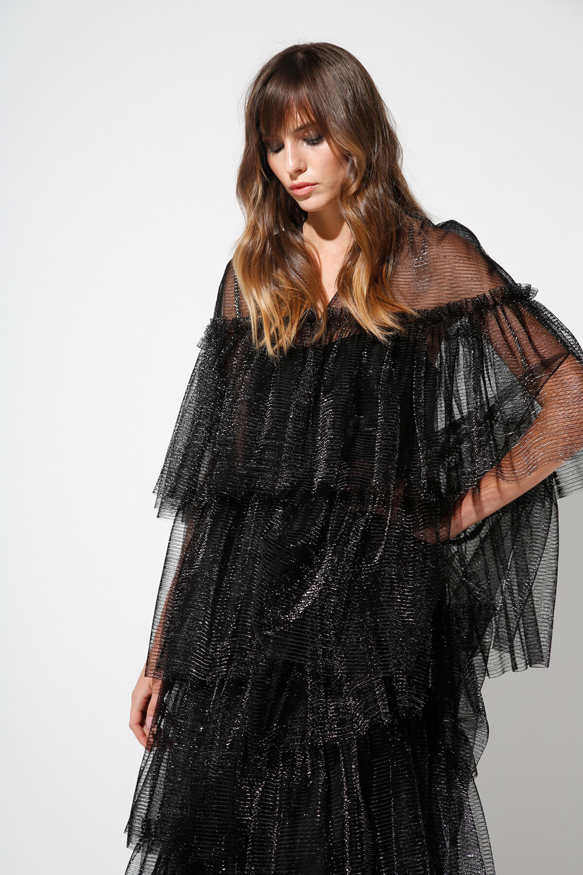 Tulle Layered Abaya
