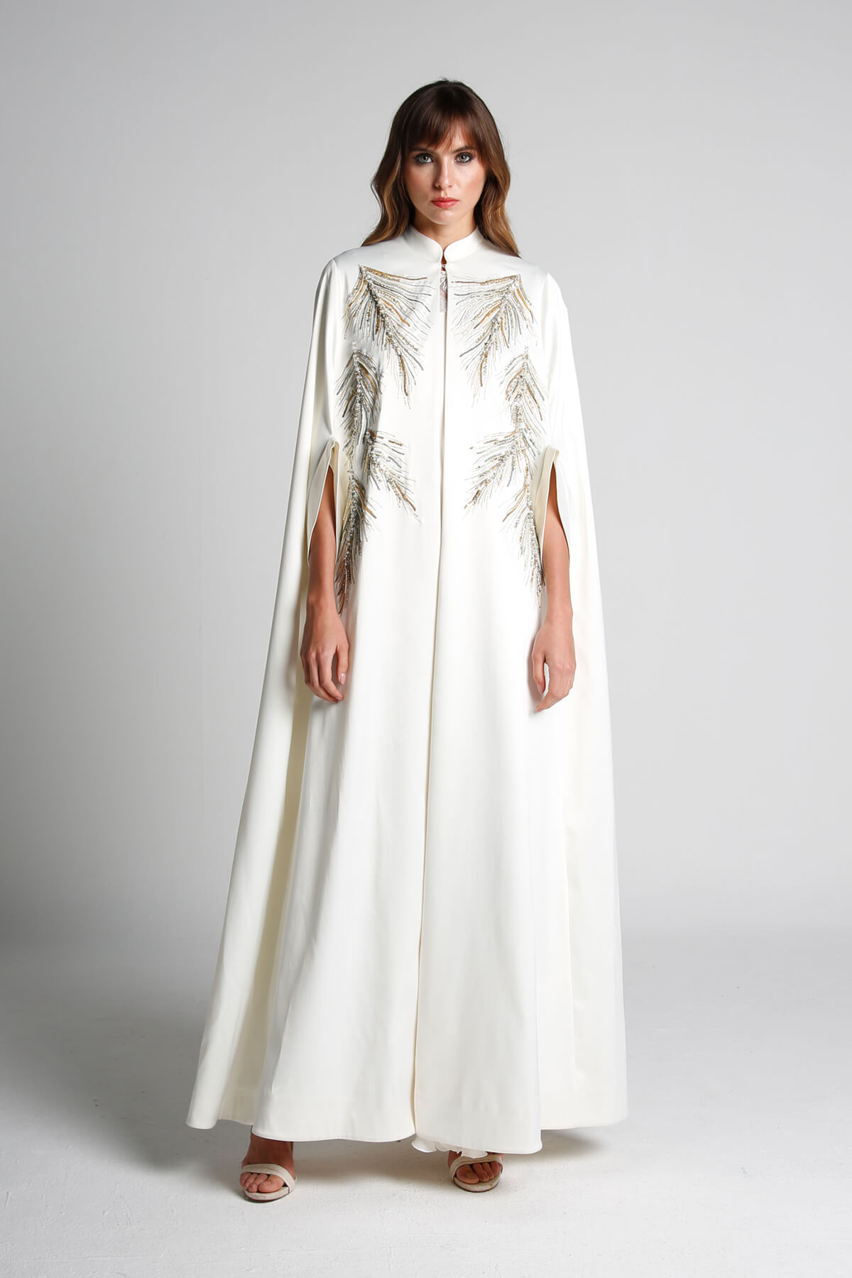 Off White Cape With Embellishment