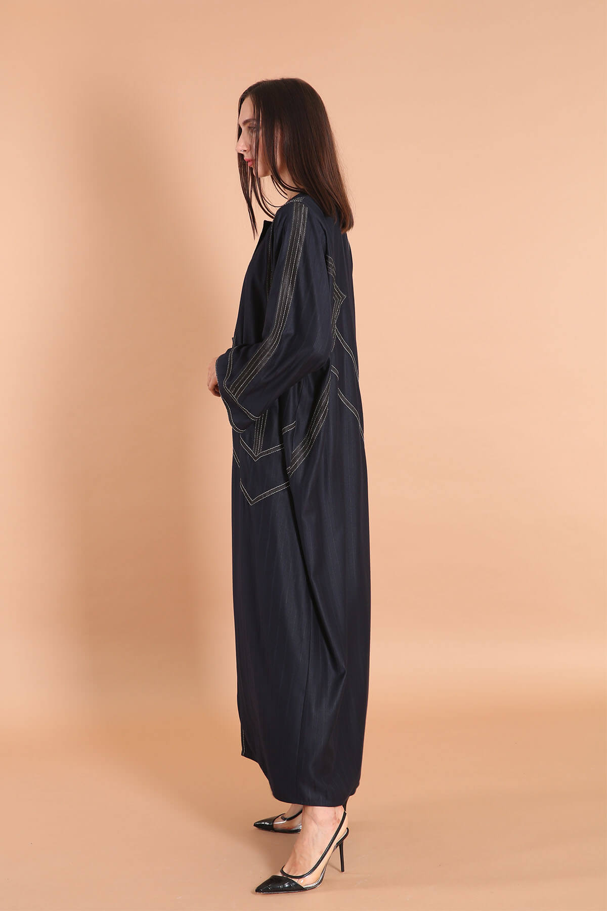 Ribbon Detailed Casual Abaya