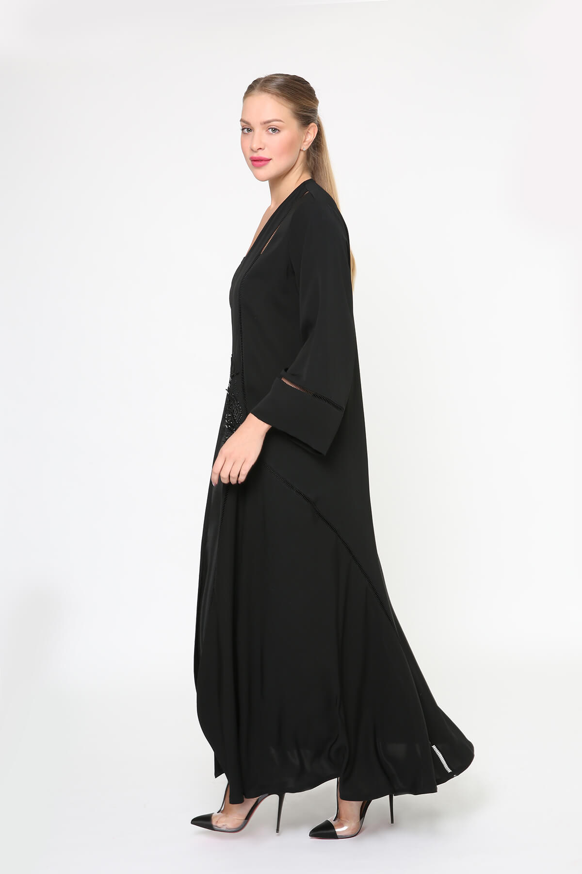 Lace Embroidered Abaya