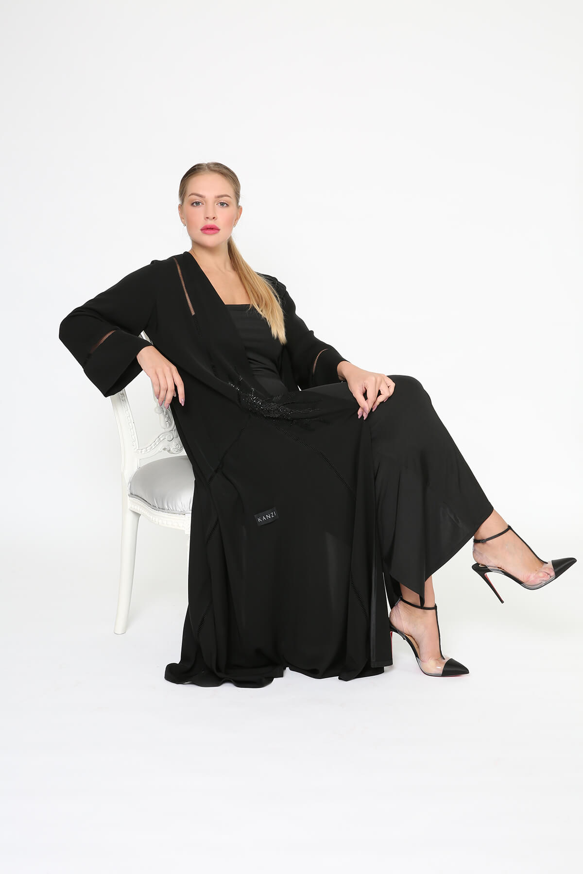 Lace Embroidered Abaya