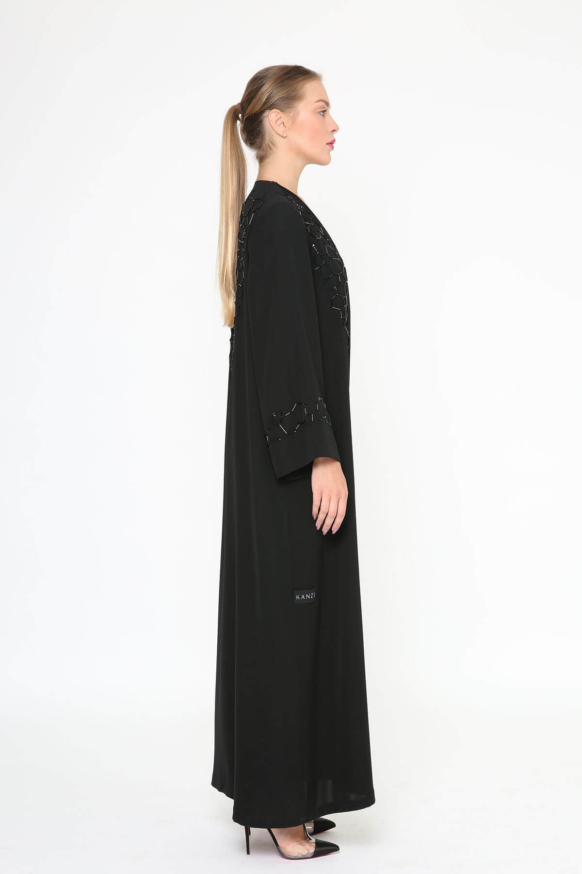 Geometric Embellished Abaya