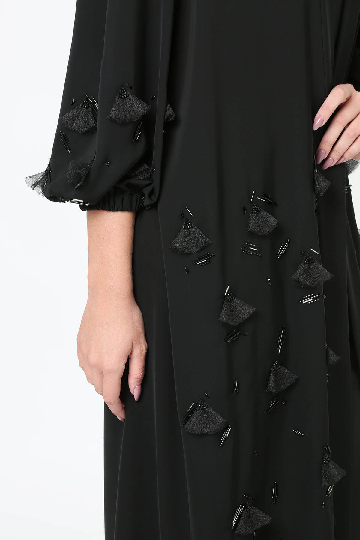 Embellished Crepe Abaya