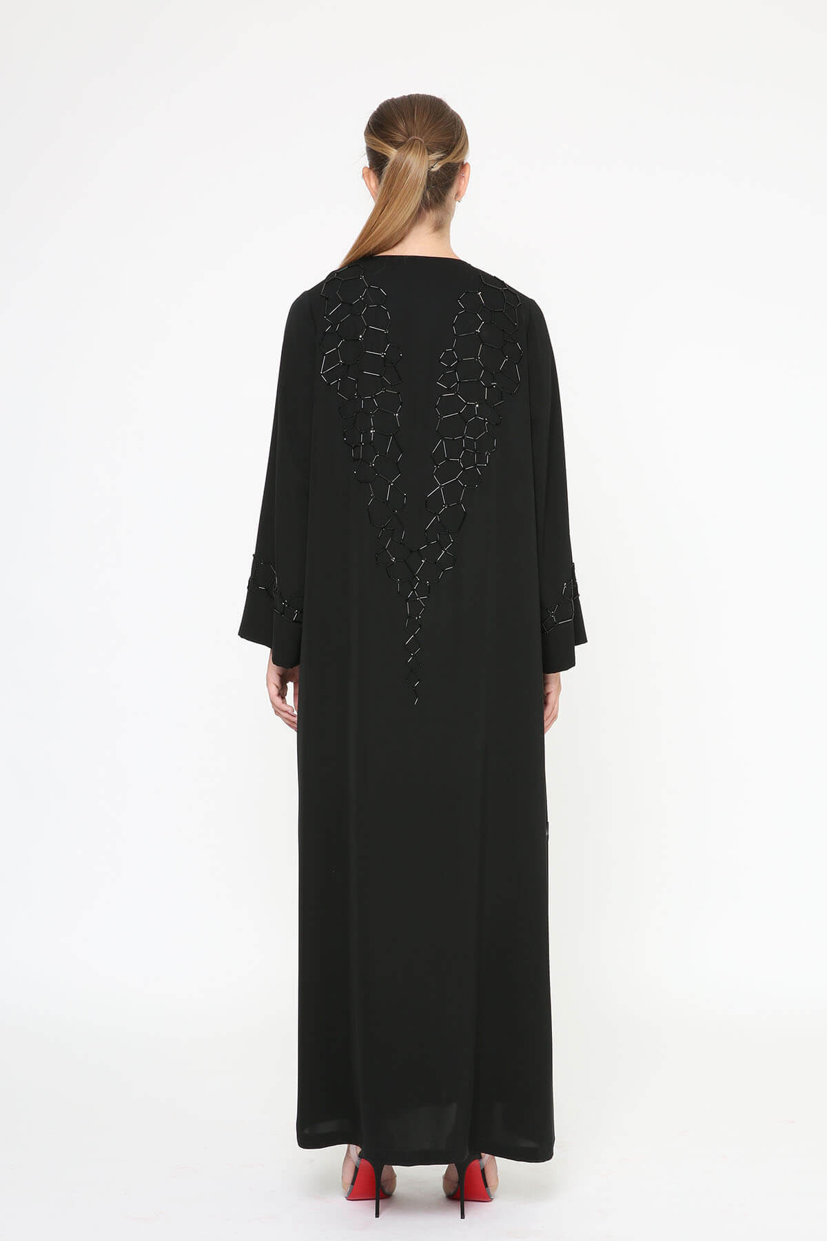 Geometric Embellished Abaya