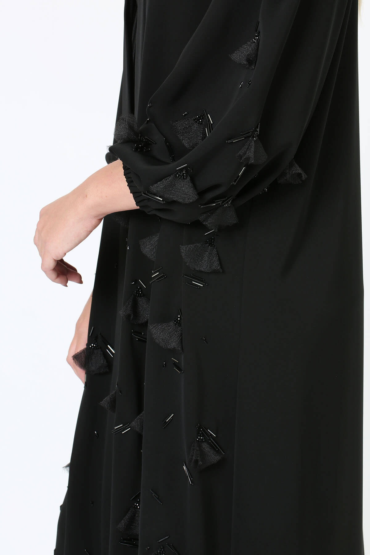 Embellished Crepe Abaya