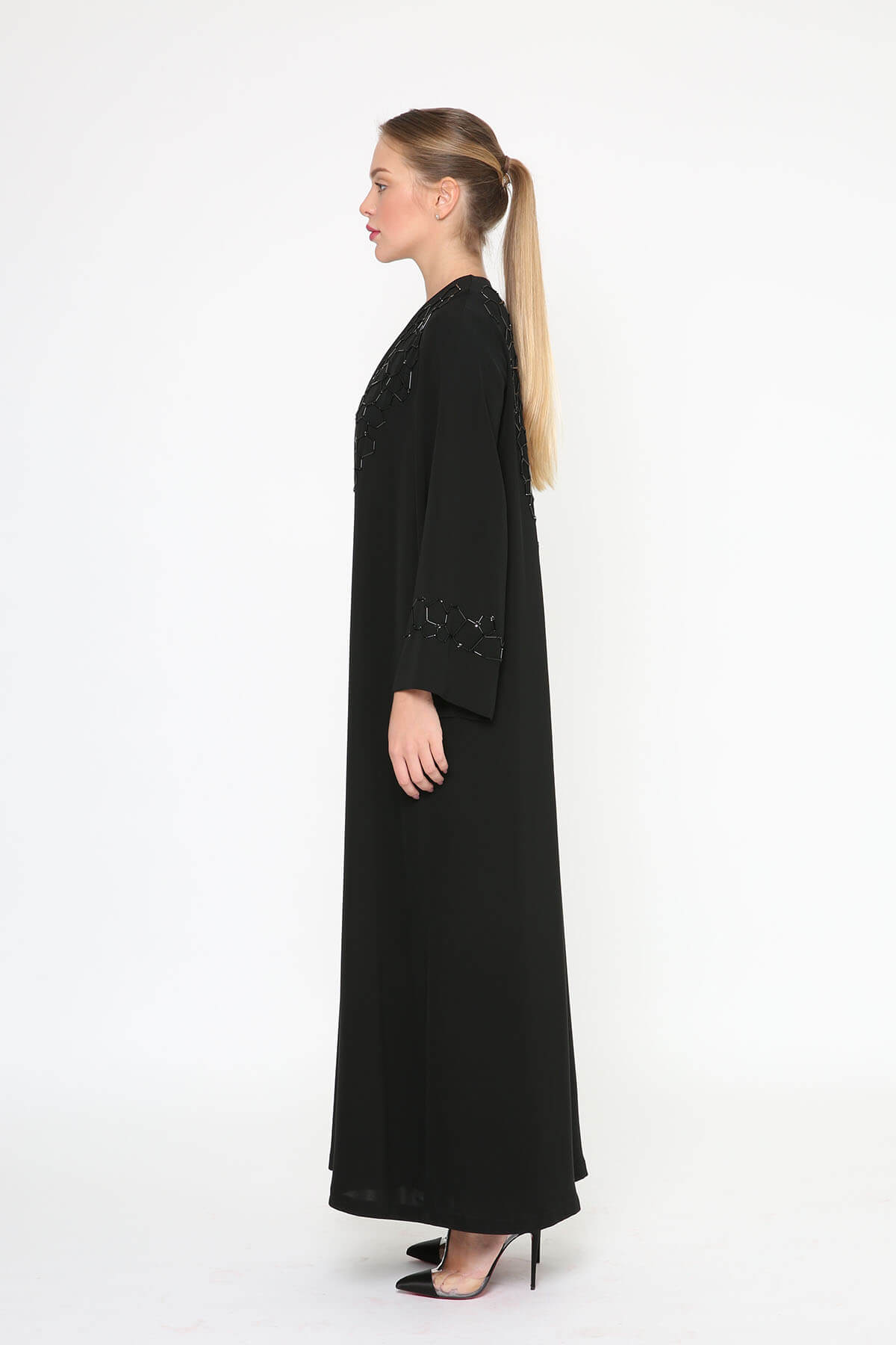 Geometric Embellished Abaya