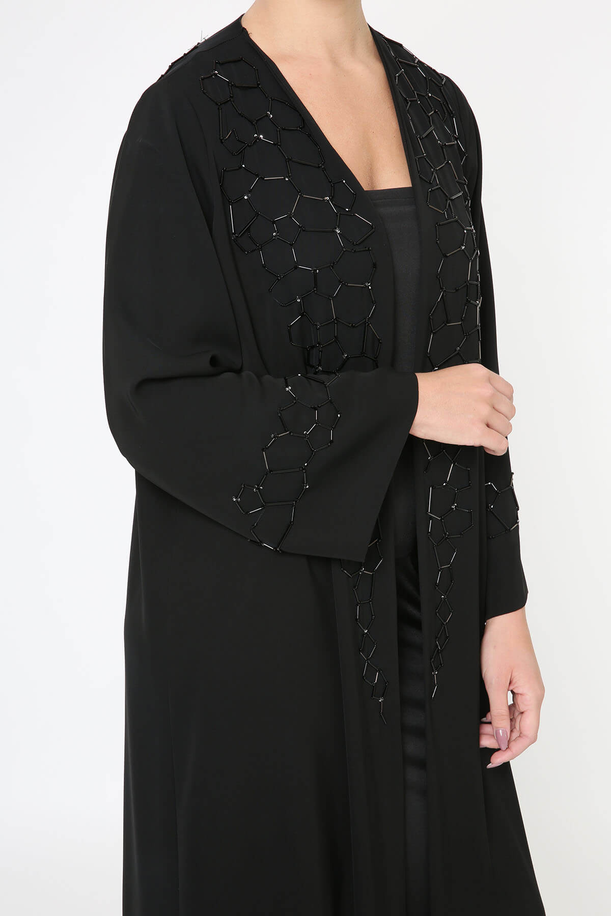 Geometric Embellished Abaya