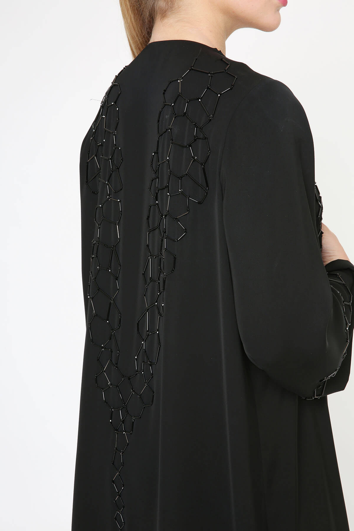 Geometric Embellished Abaya