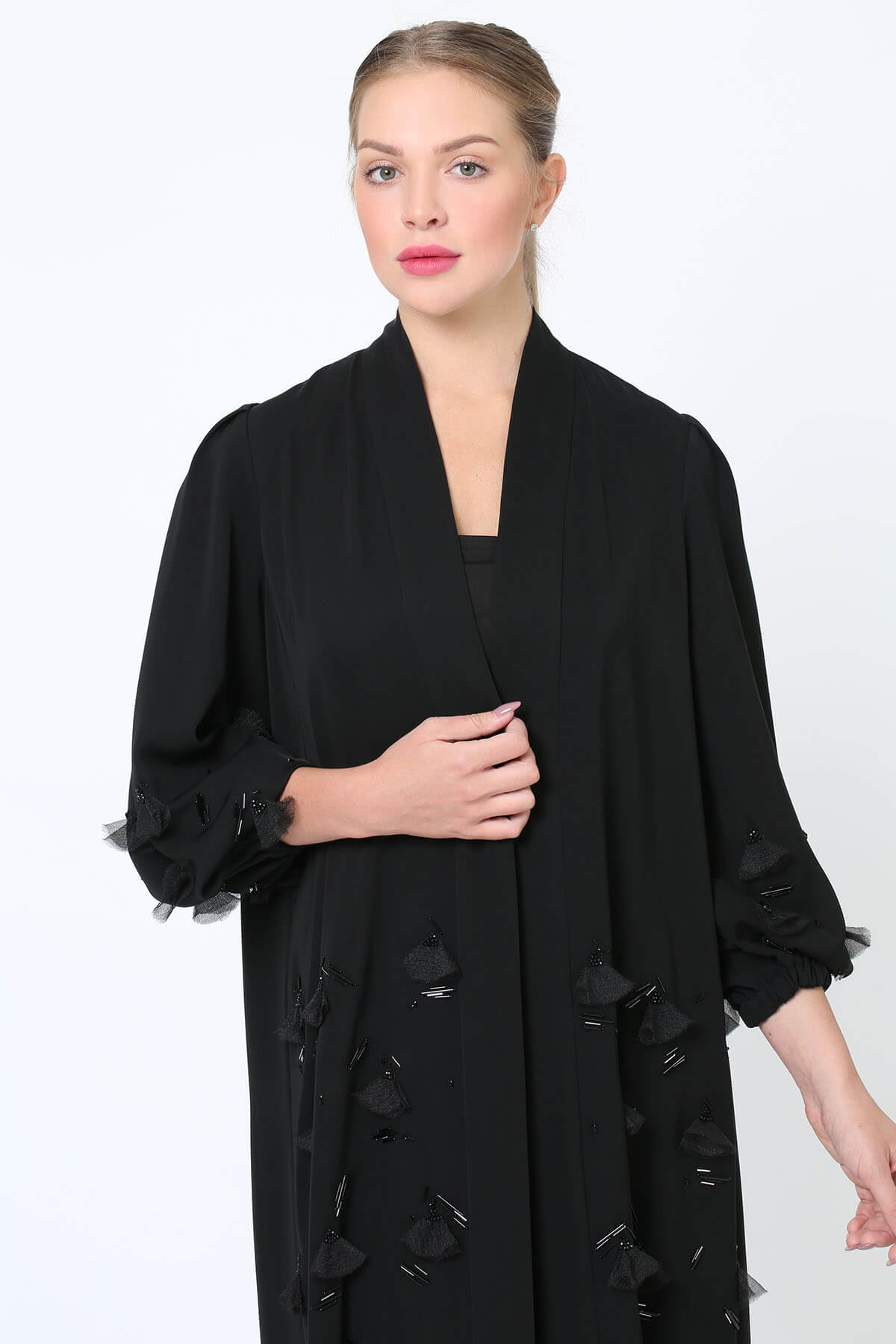 Embellished Crepe Abaya
