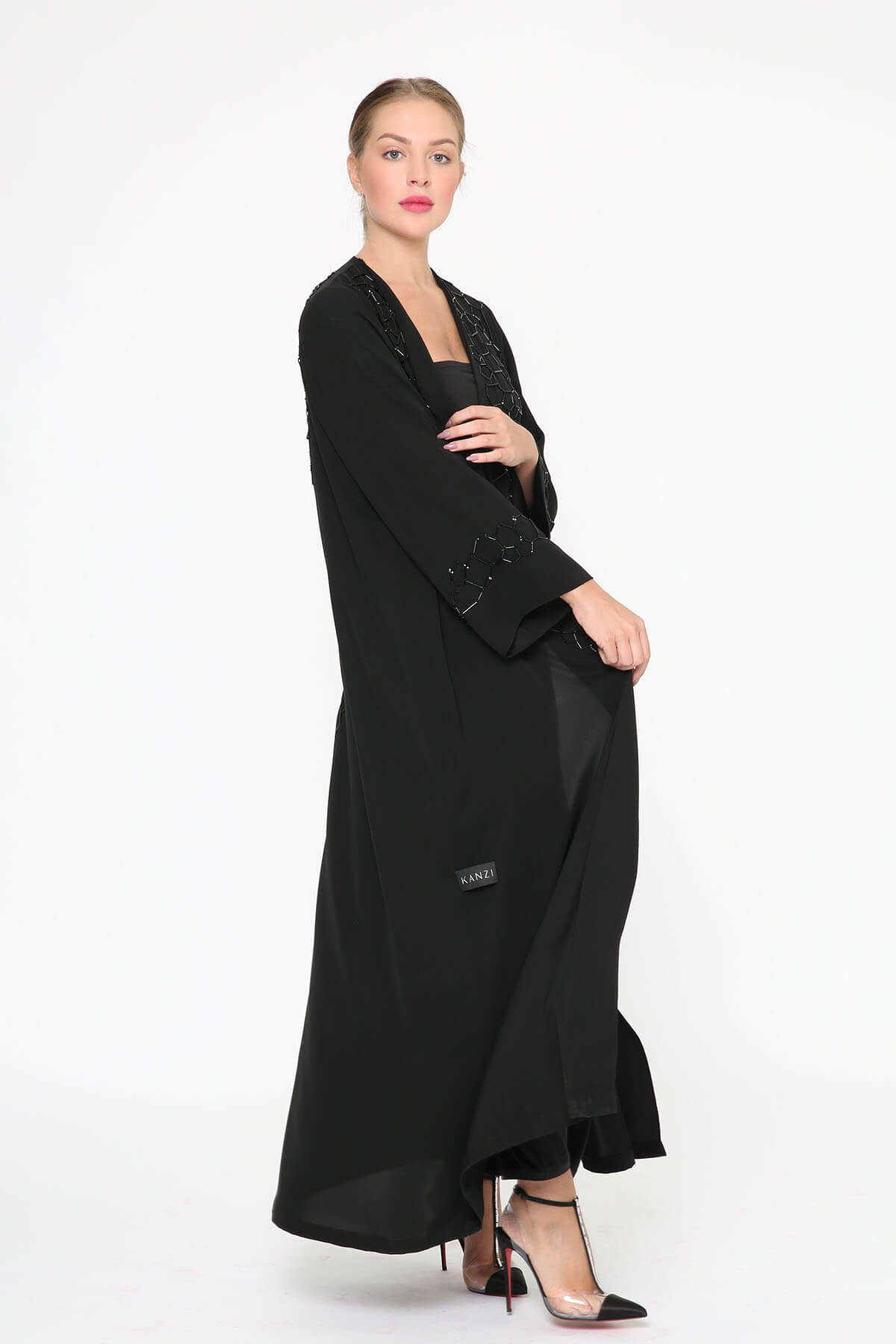 Geometric Embellished Abaya