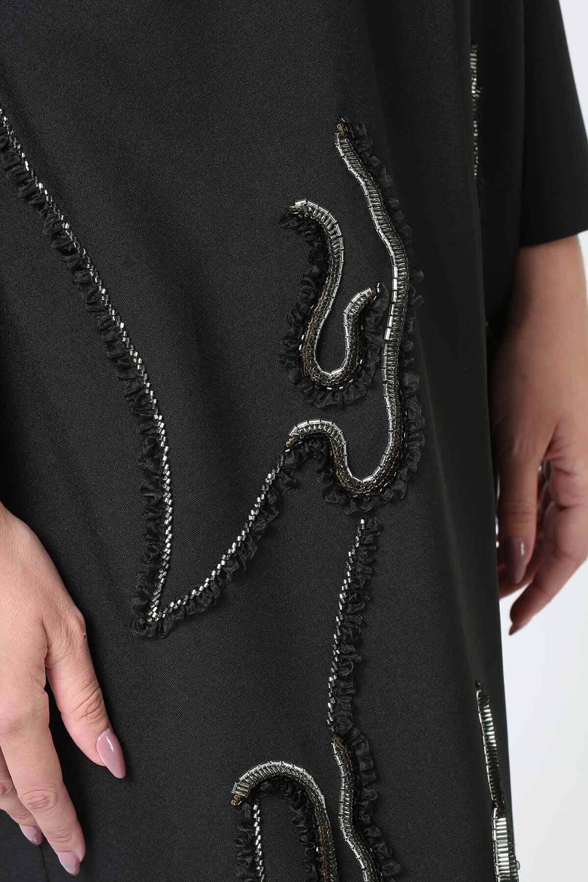 Collar Embellished Abaya