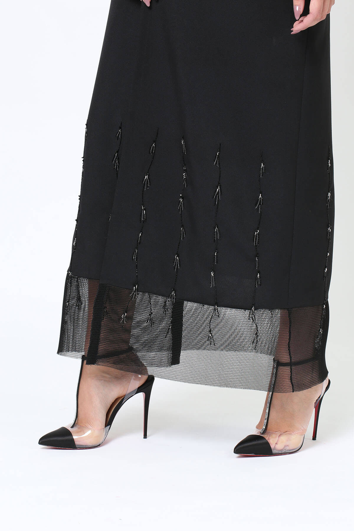 Crepe Embroidered Abaya