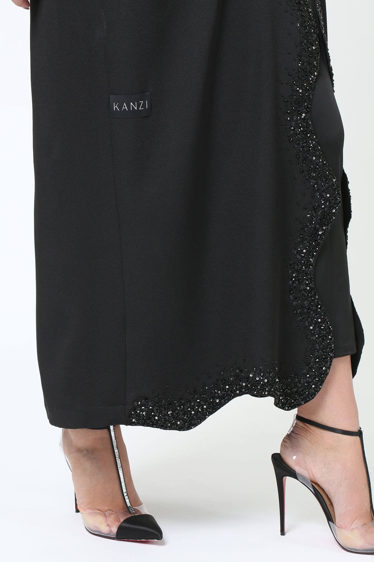 Scallop Style Embellished Abaya