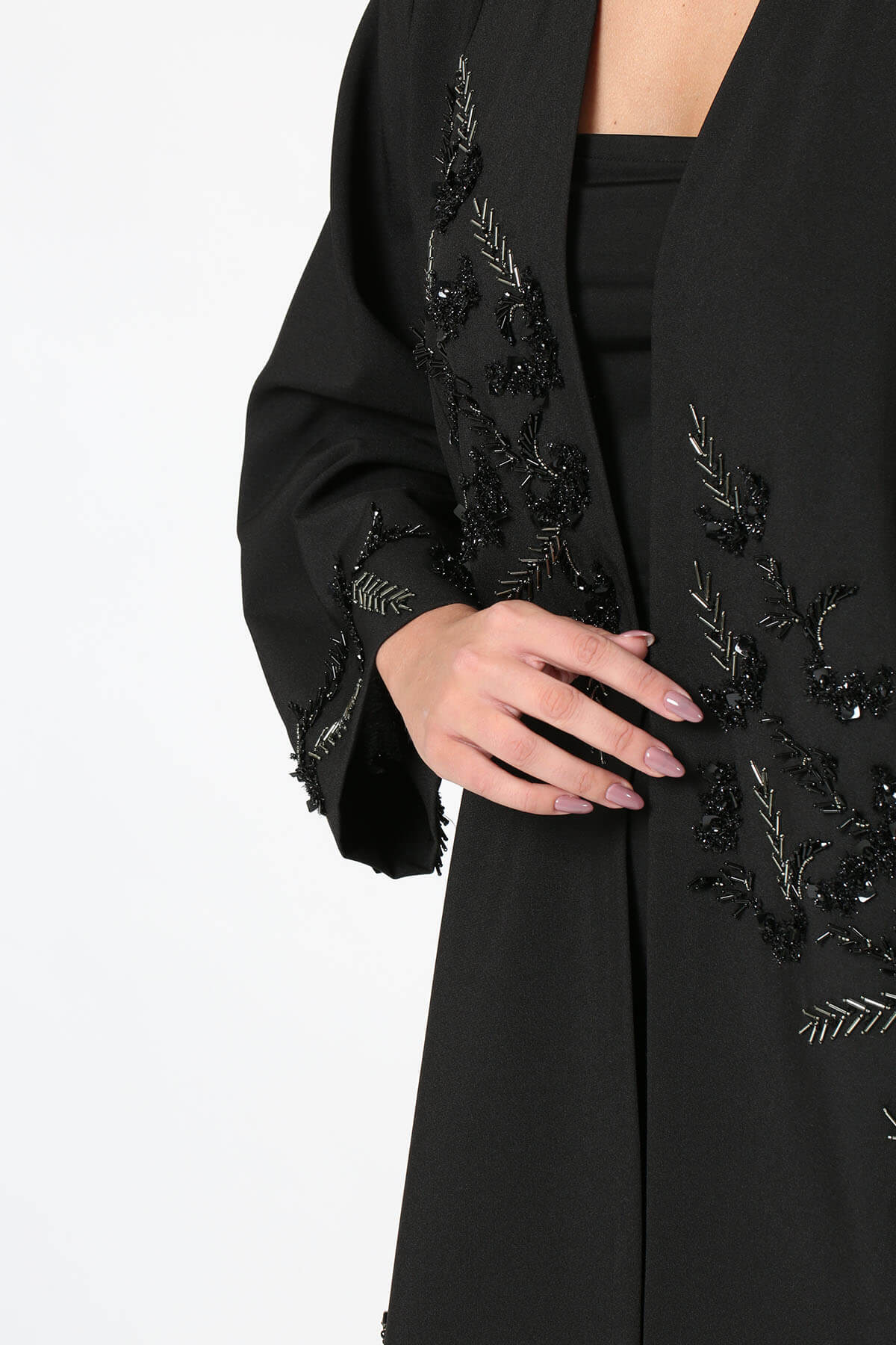 Crepe Embroidered Abaya