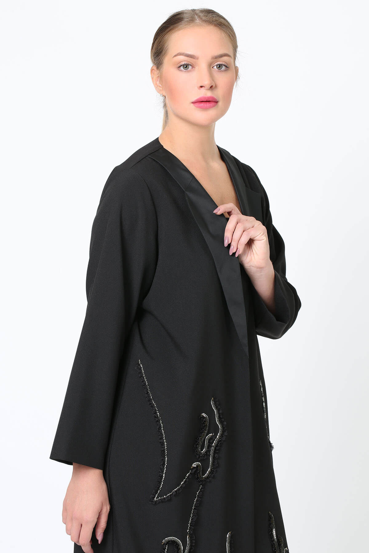 Collar Embellished Abaya