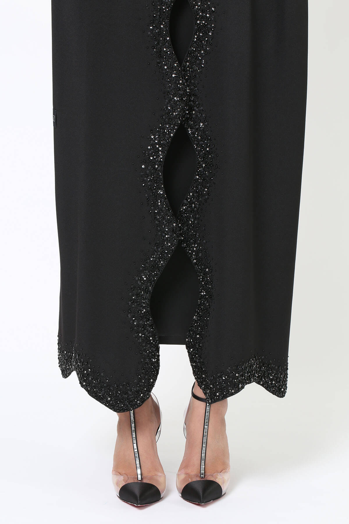 Scallop Style Embellished Abaya