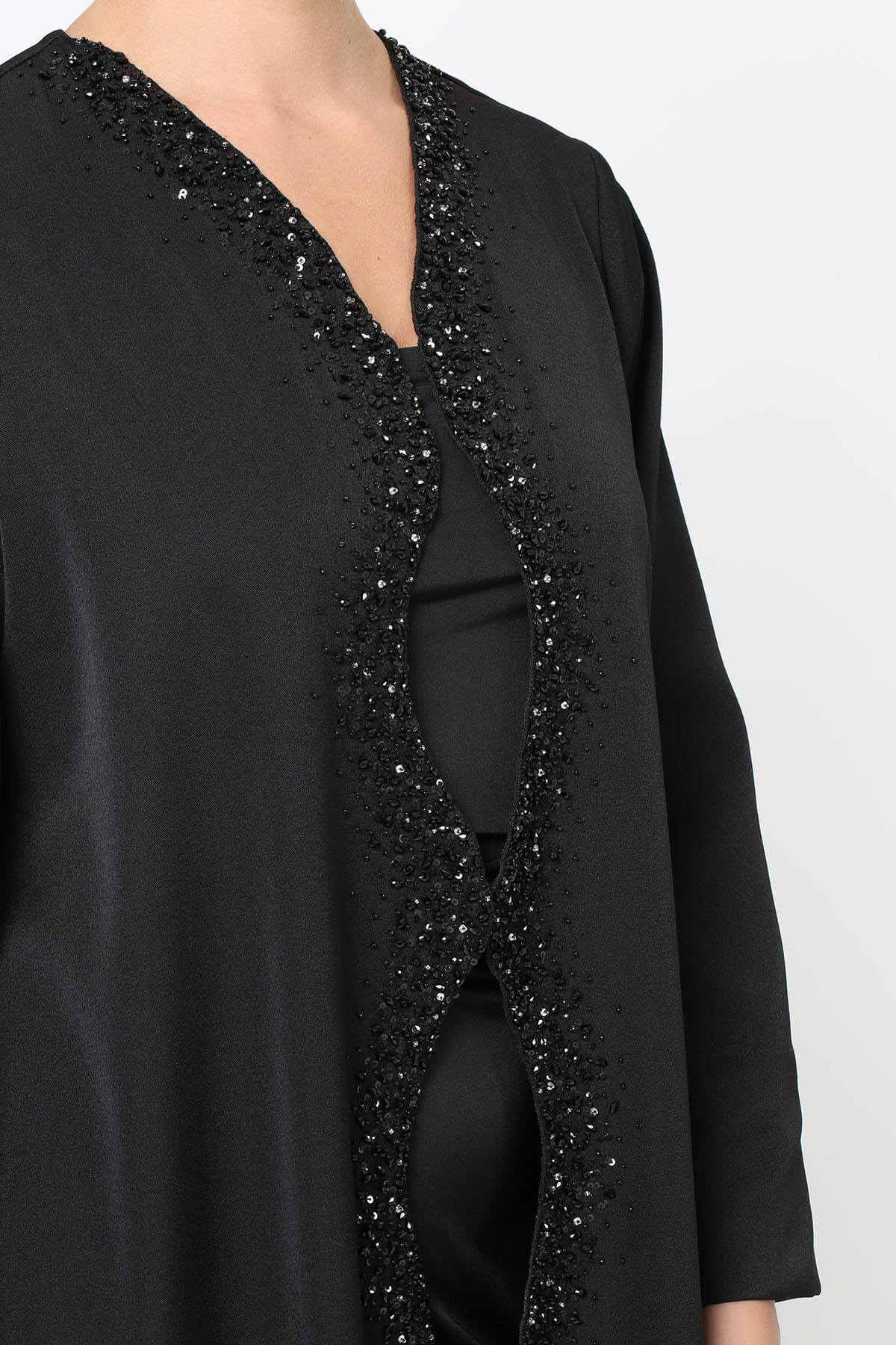 Scallop Style Embellished Abaya