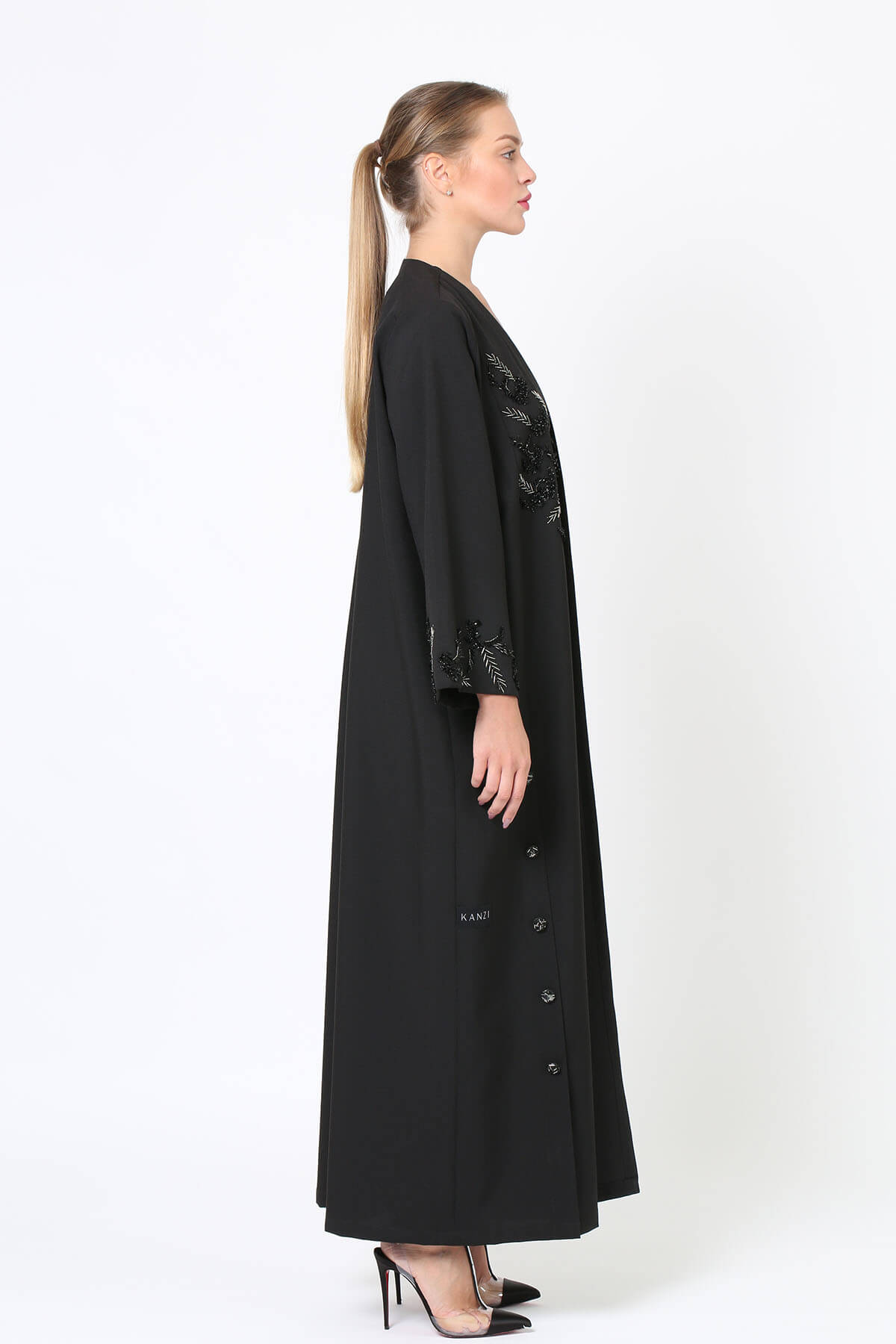 Crepe Embroidered Abaya
