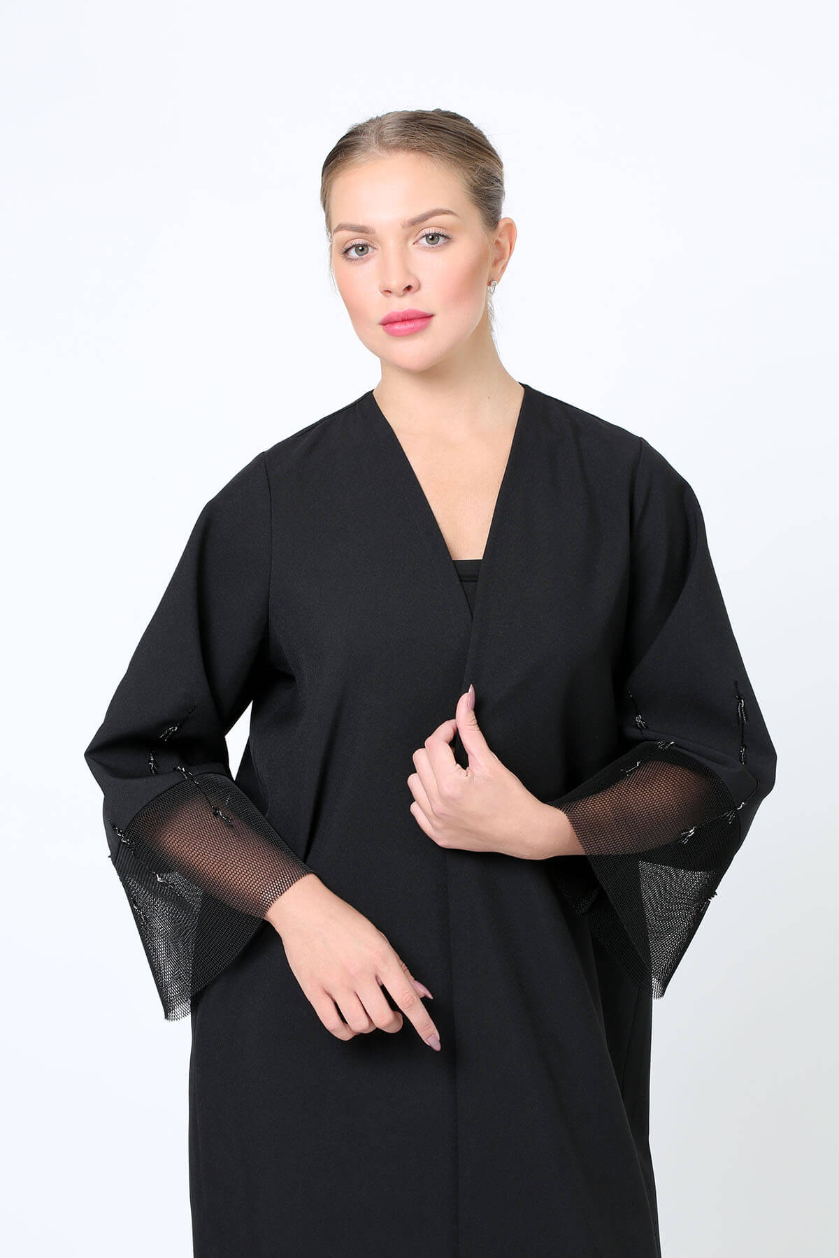 Crepe Embroidered Abaya