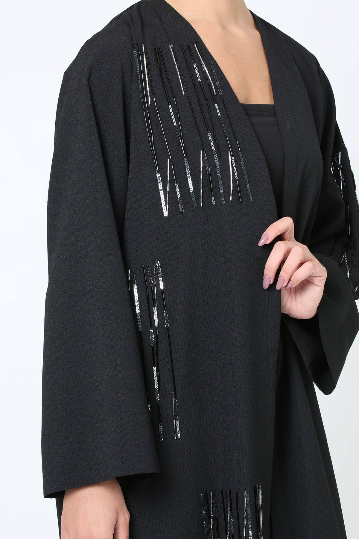 Embellished Crepe Abaya