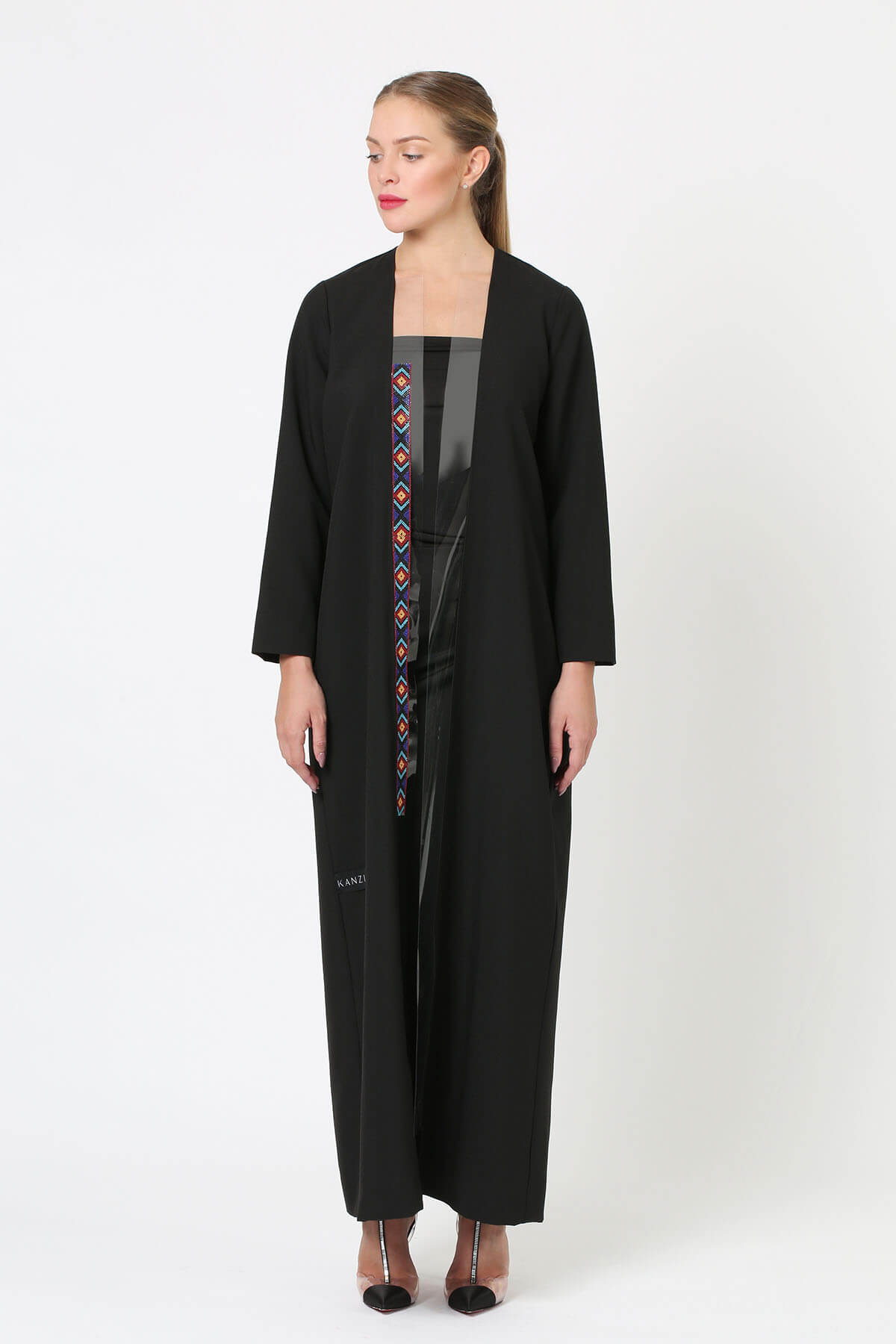 Embroidrered Crepe Abaya