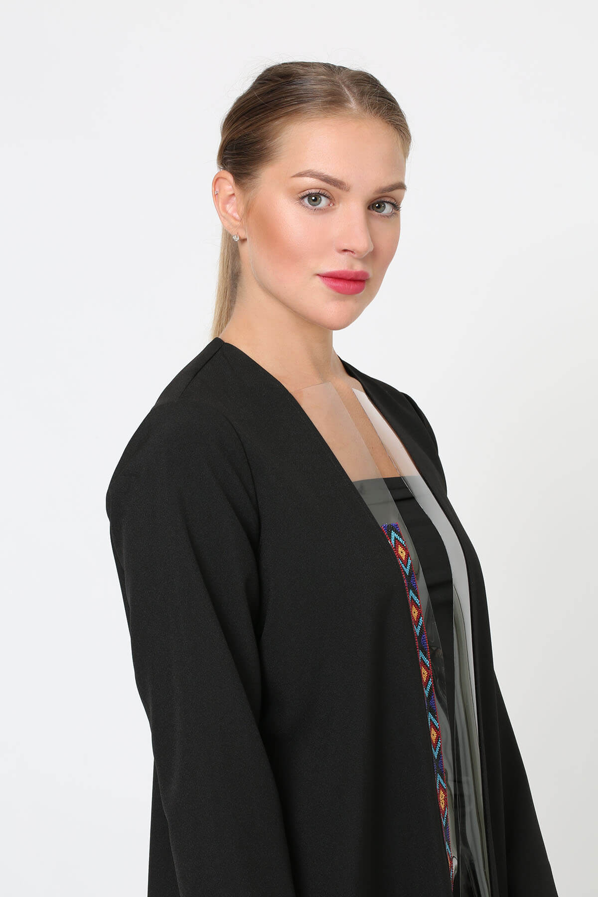 Embroidrered Crepe Abaya