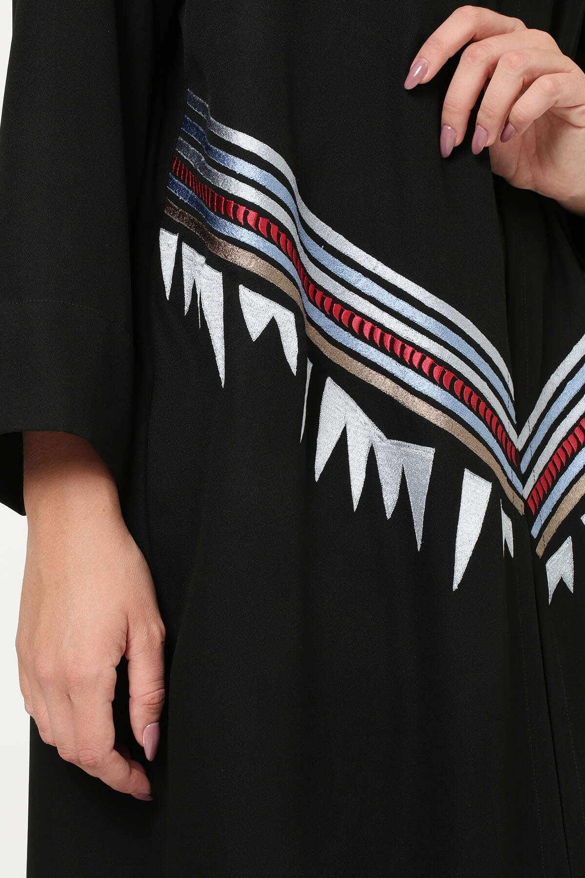 Embroidrered Crepe Abaya