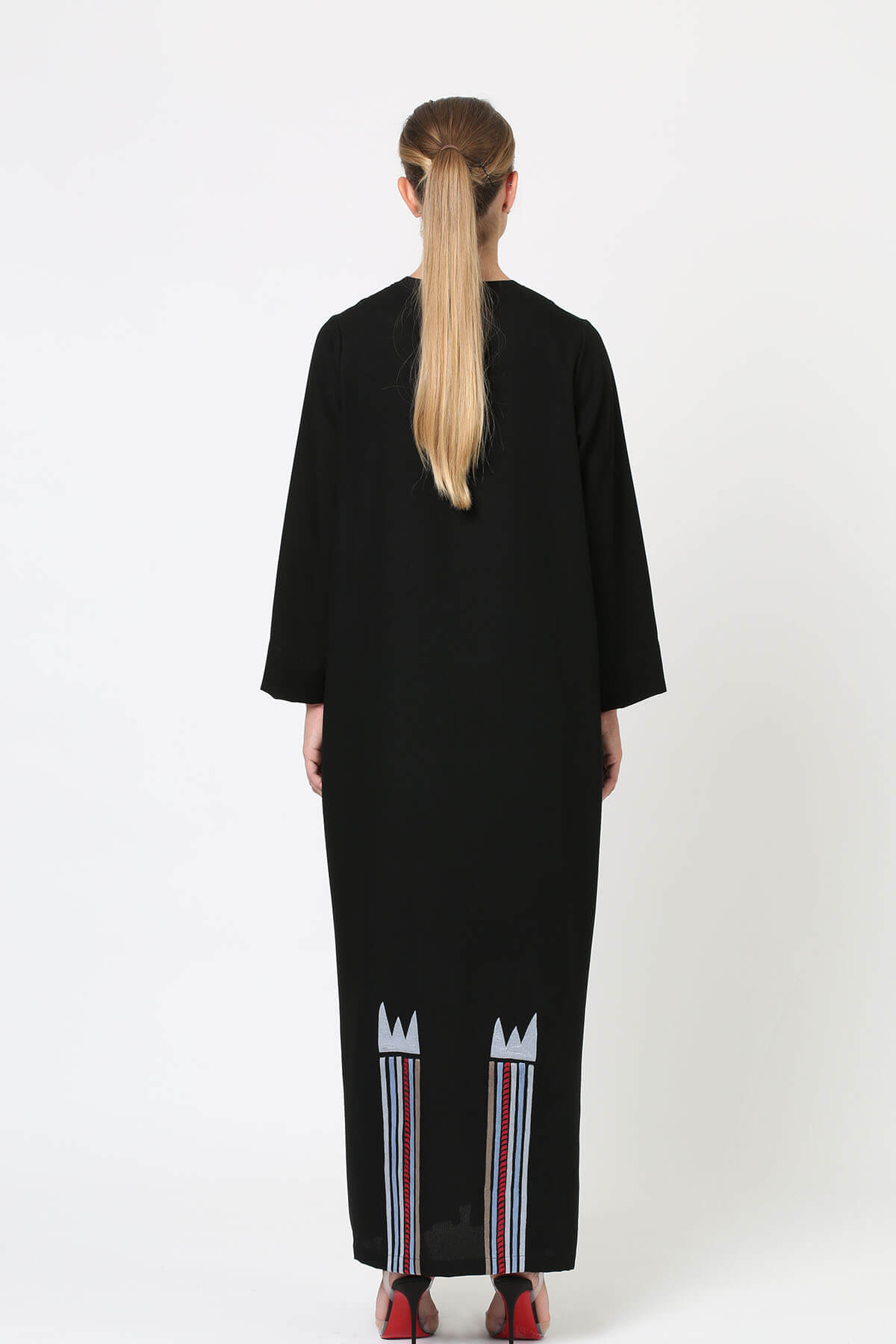 Embroidrered Crepe Abaya