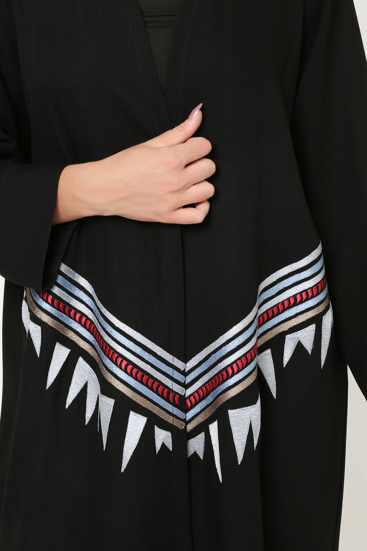 Embroidrered Crepe Abaya