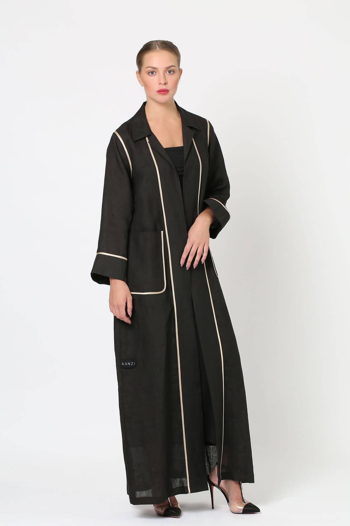 Contrast Piping Abaya