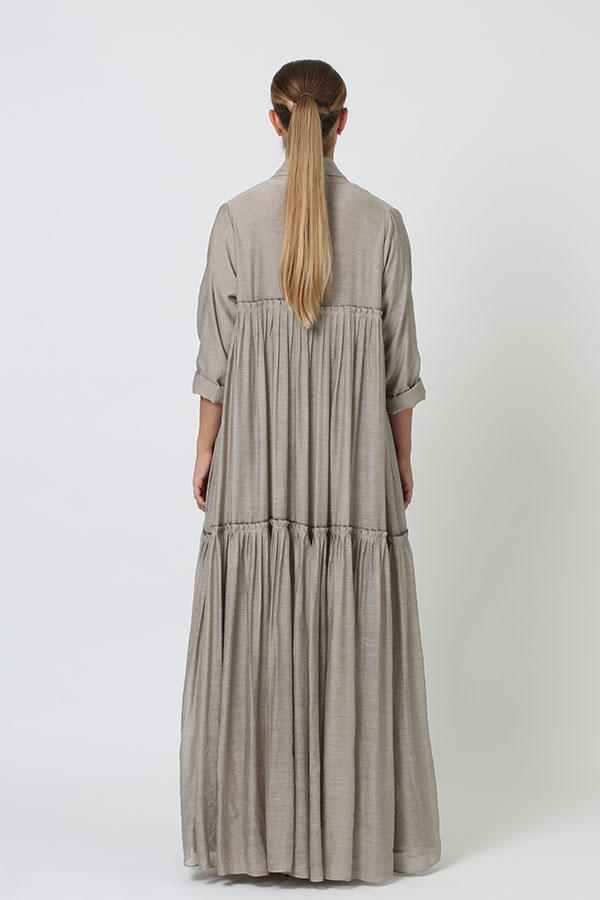 Color Layered Abaya
