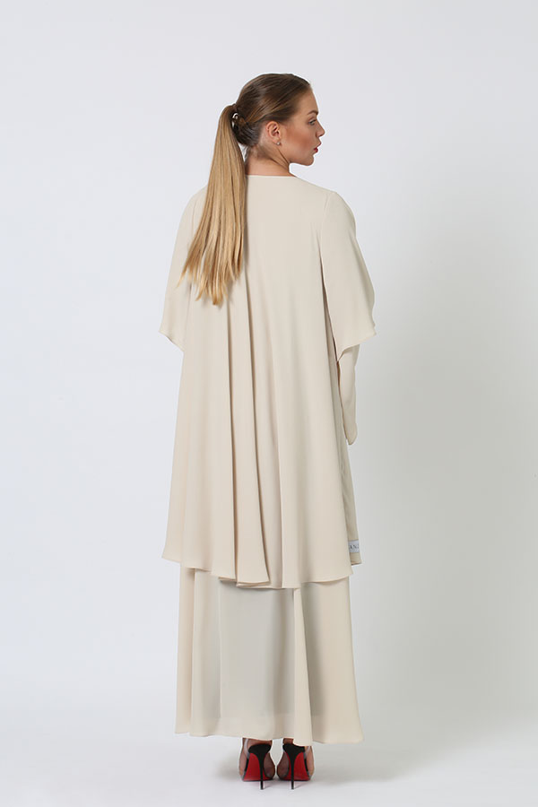 Two-layered Color Abaya