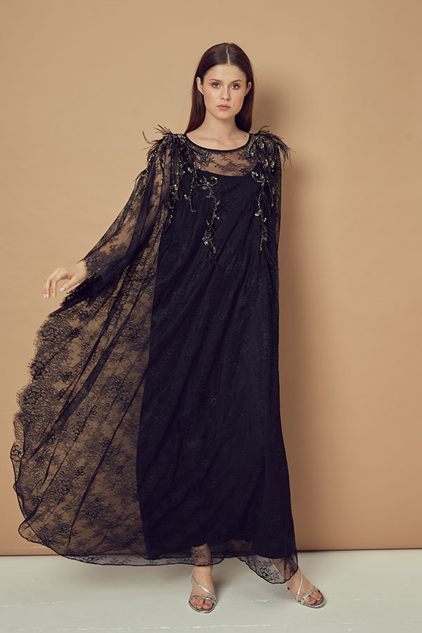 Lace Embroidered Kaftan
