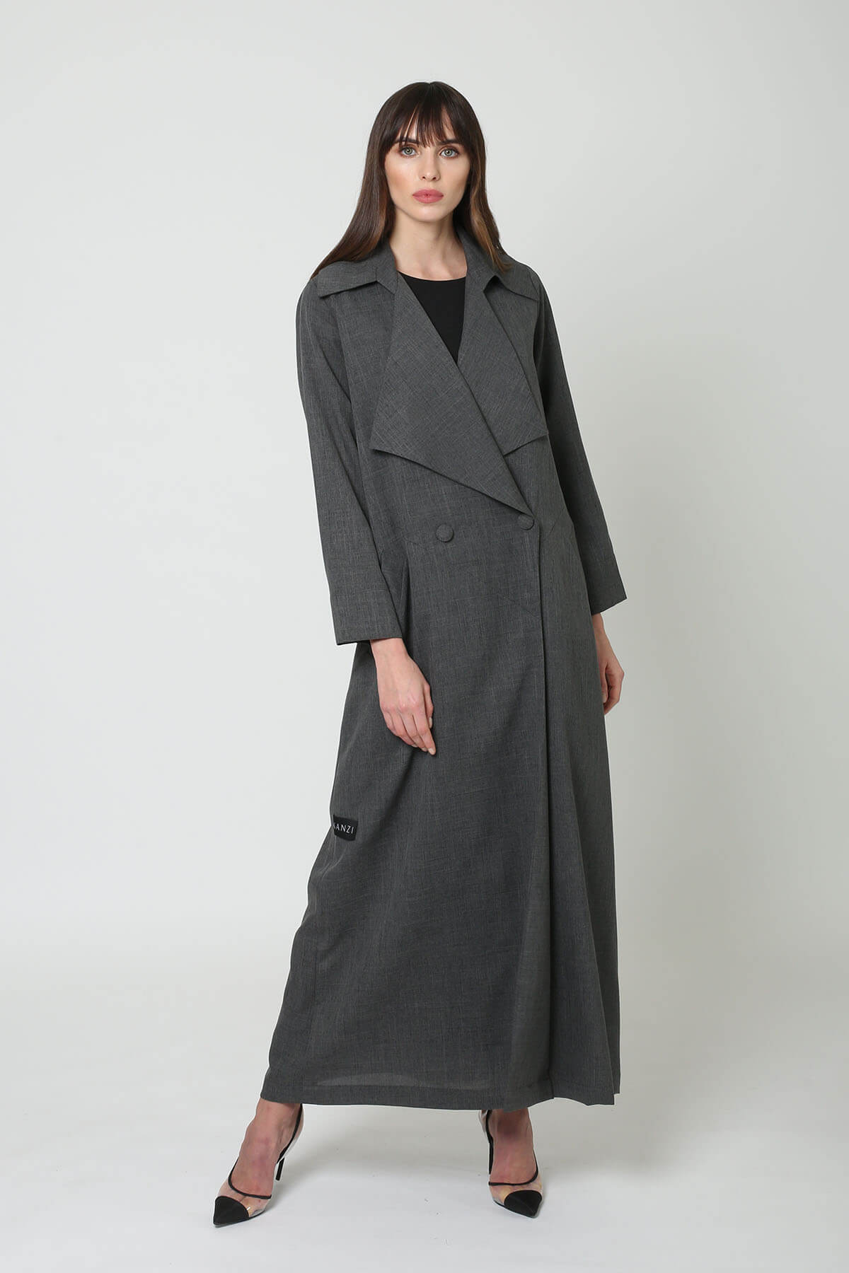 Overlap Collared Abaya