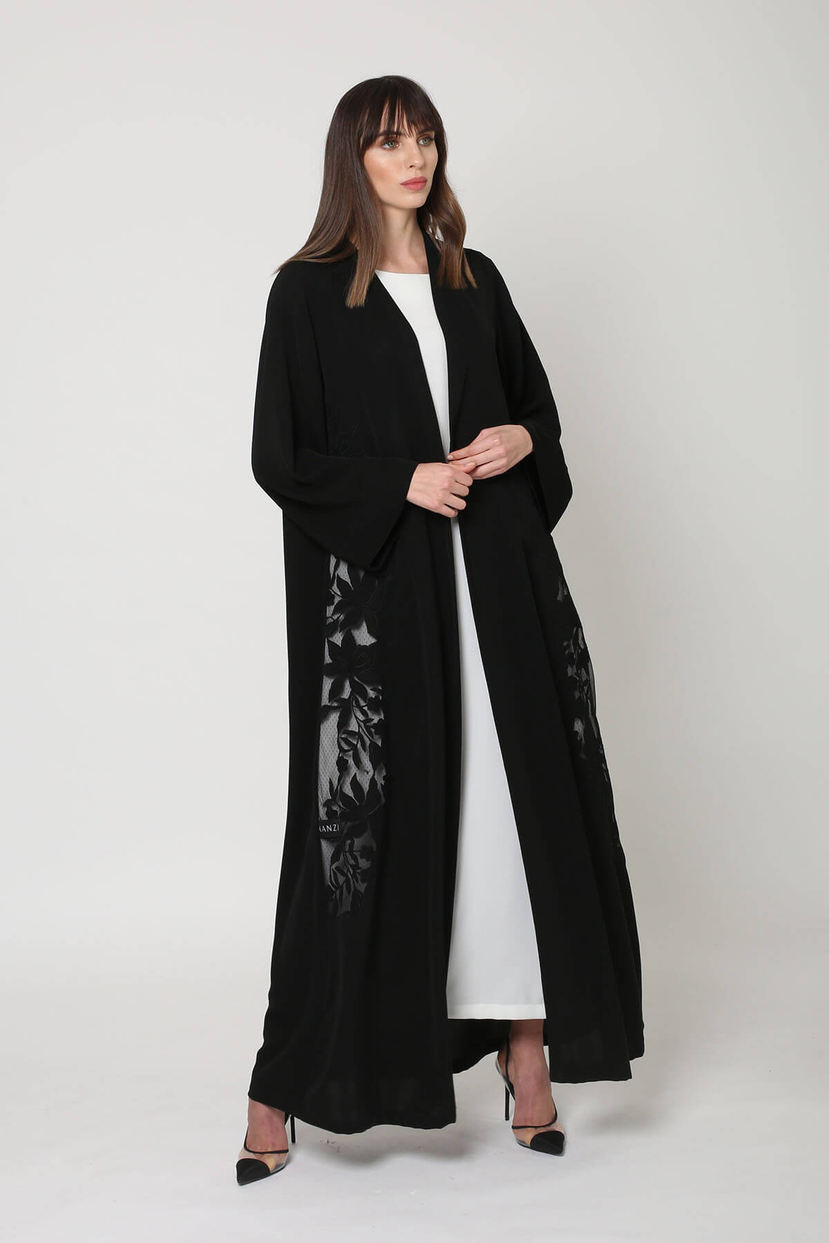 Side Embroidered Abaya
