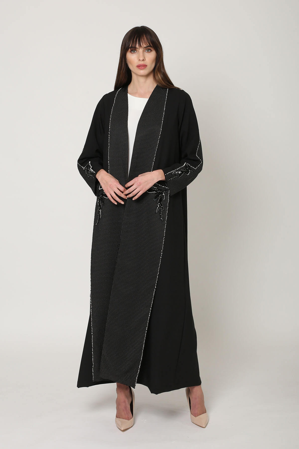 Embroidered Crepe Abaya