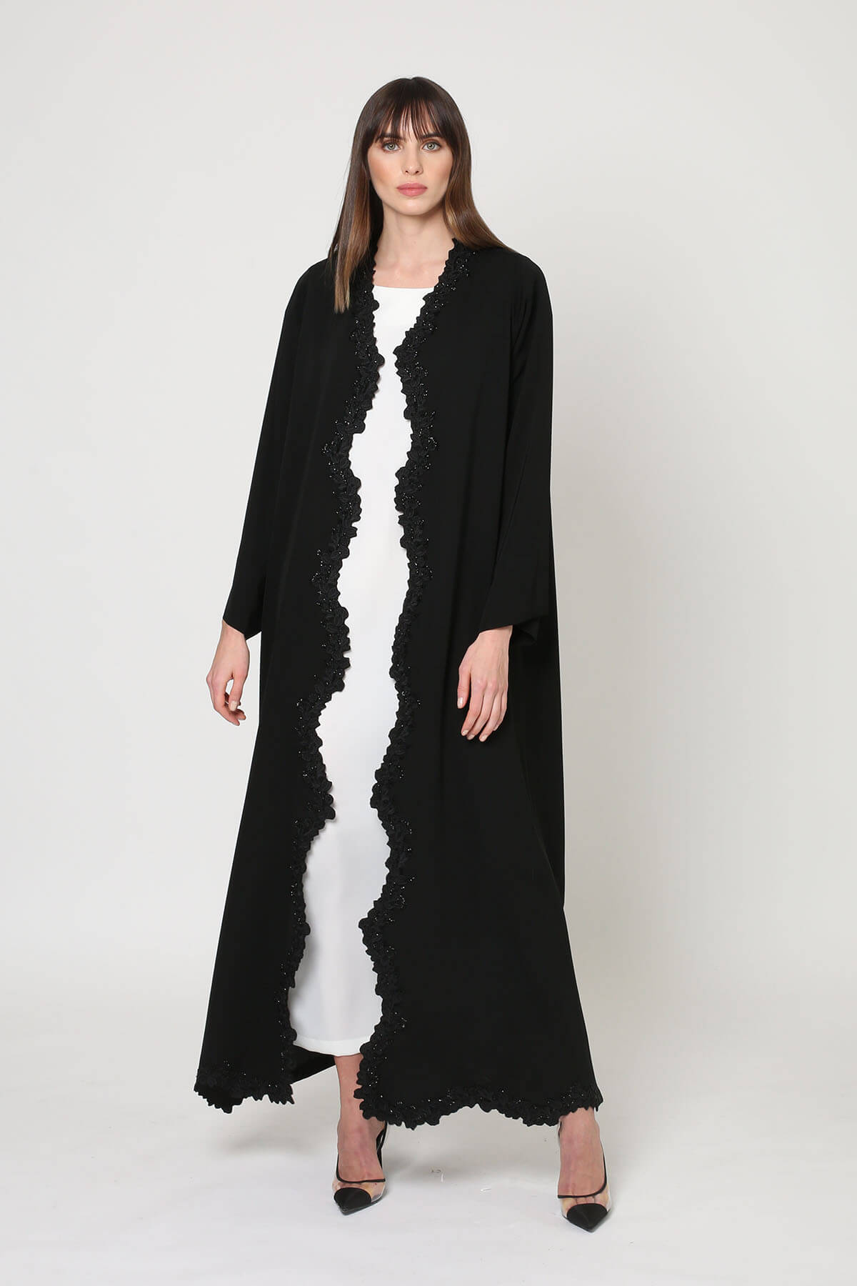 Embroidered Crepe Abya